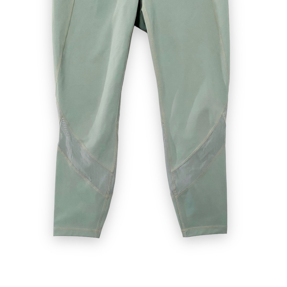 Athleta Athleta Eclipse 7/8 Tights Seafoam Green Sage Mesh Size Large - Picture 4 of 9